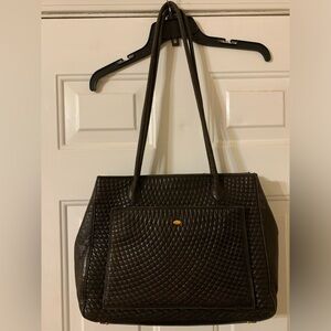 Bally Lambskin Leather Shoulder Bag GUC